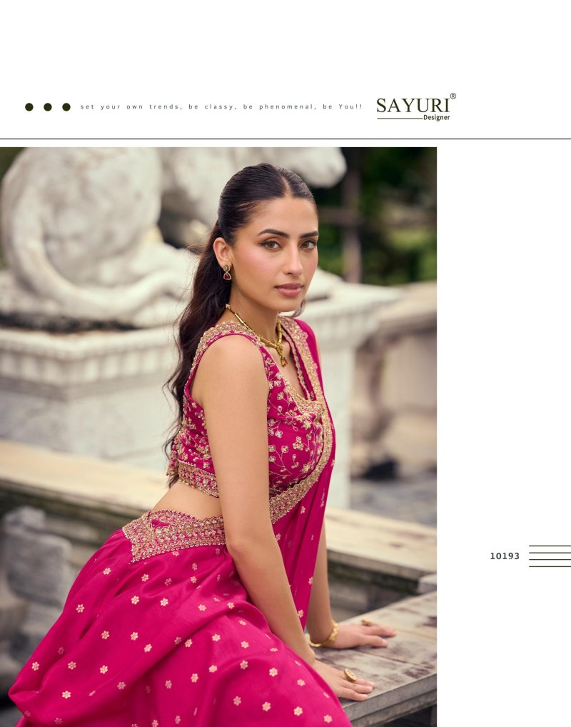 Pankudi By Sayuri Viscos Jacquard Silk Indo Western